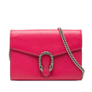 GUCCI Pink Leather Shoulder Bag